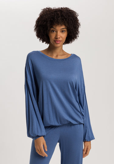 Natural Wear Tencel™ And Cashmere Soft Top | Slate Blue 78888-2642